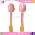 2015 New design private label baby products eating utensils colorful baby spoon set